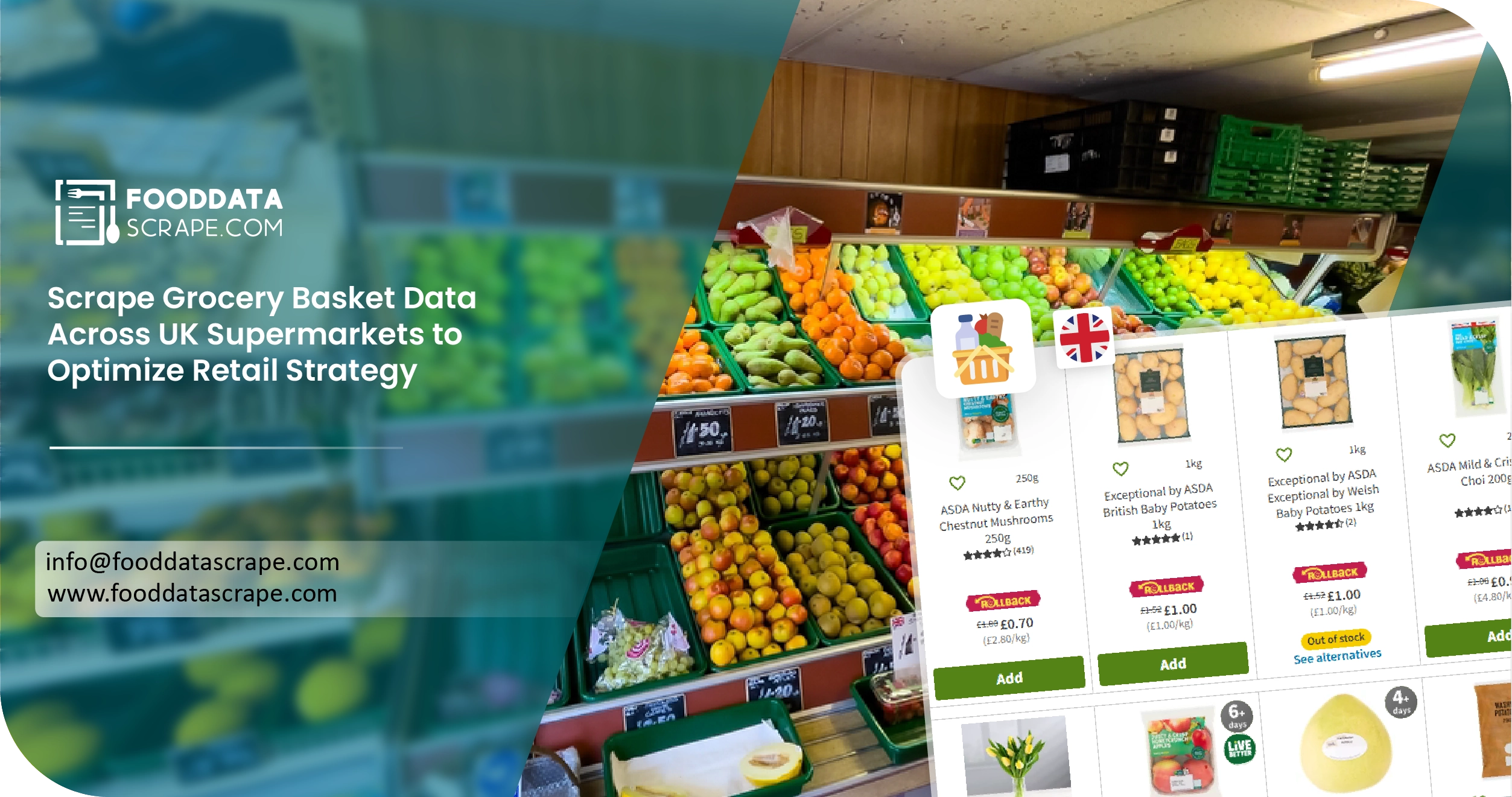 Scrape Grocery Basket Data Across UK Supermarkets